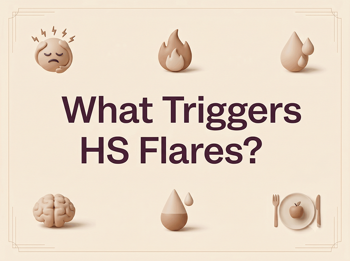 What triggers hidradenitis suppurativa flares?