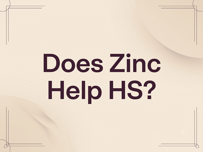 Does zinc help hidradenitis suppurativa?